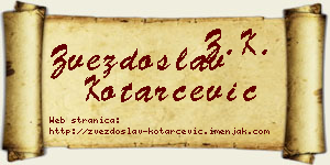 Zvezdoslav Kotarčević vizit kartica
